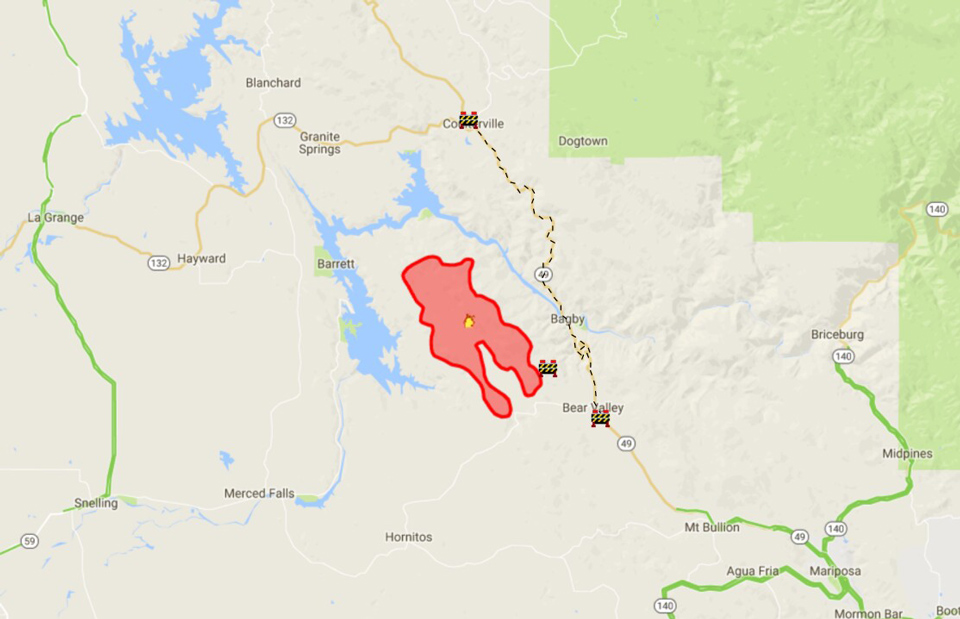 caltrans detwiler fire closure