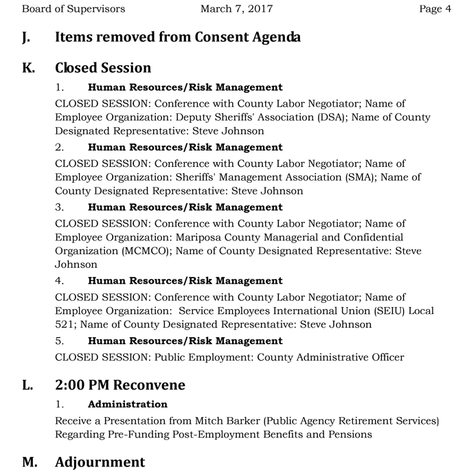 2017 03 07 mariposa county board of supervisors agenda march 7 2017 4