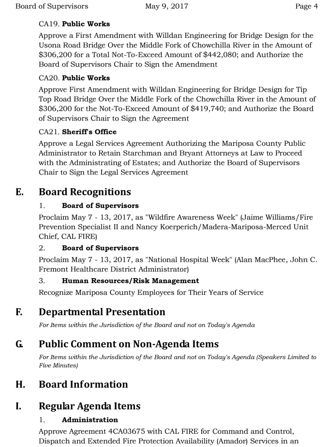 2017 05 09 mariposa county board of supervisors agenda may 9 2017 4