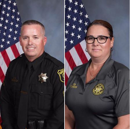 deputy sheriff jason garner and community service officer raschel johnson stanislaus county