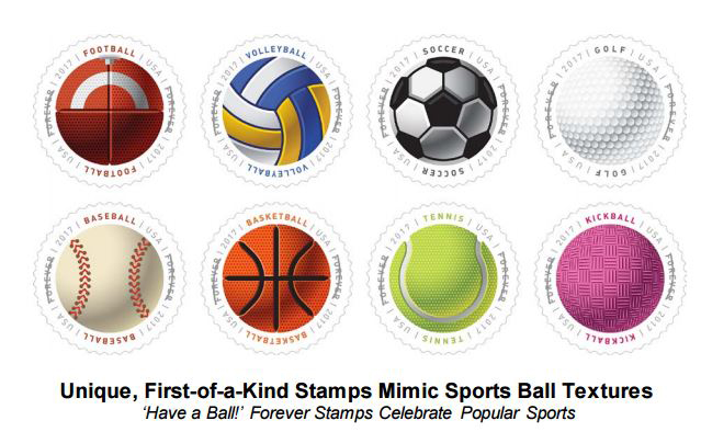 usps have a ball forever stamps