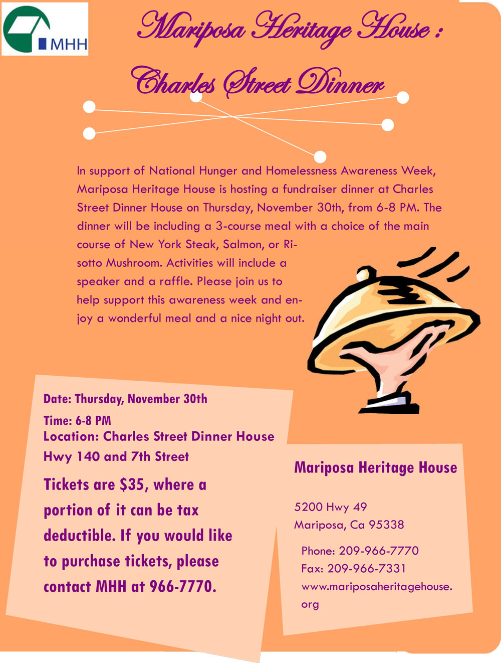 11 30 17 Charles Street Dinner Fundraiser