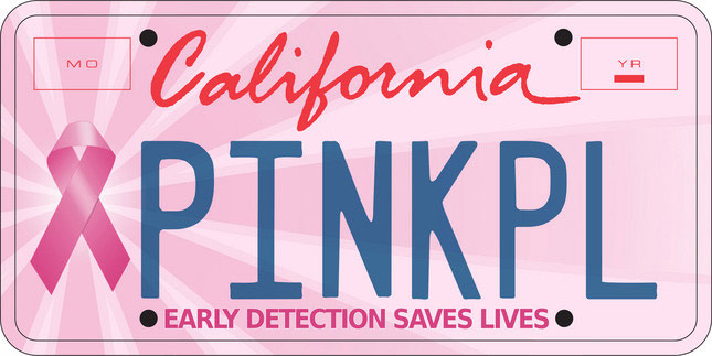 california dmv pink plate