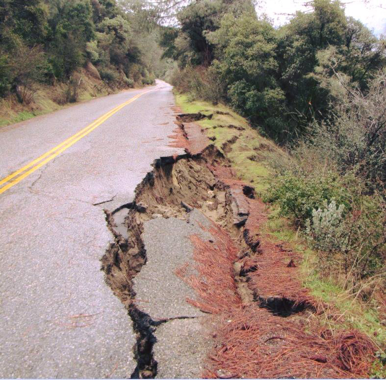 sierra national forest road damage 2