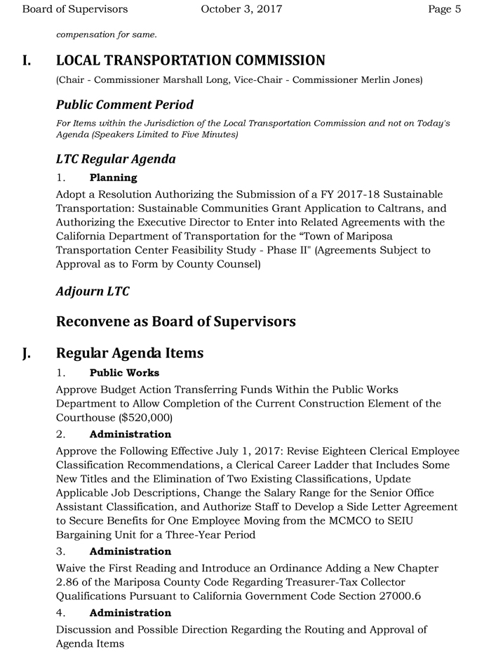 2017 10 03 mariposa county board of supervisors agenda october 3 2017 5