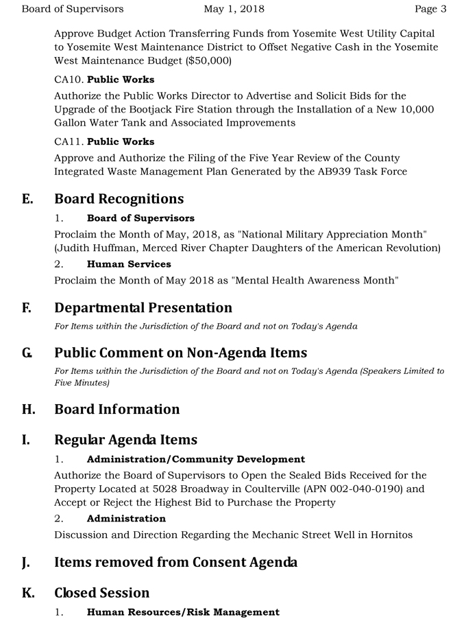 2018 05 01 mariposa county Board of Supervisors Public Agenda may 1 2018 3