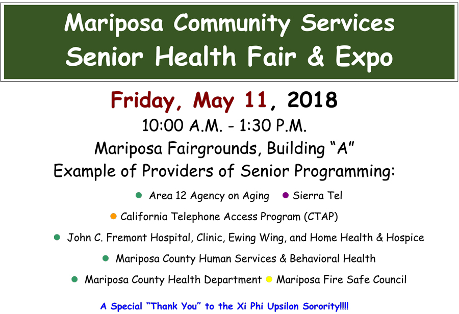 5 11 18 Senior Health Fair Expo