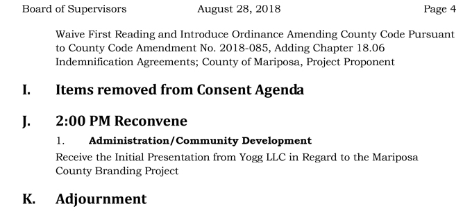 2018 08 28 mariposa county Board of Supervisors Agenda august 28 2018 4