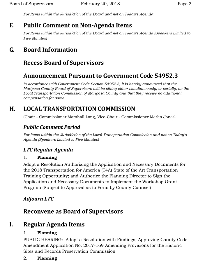 2018 02 20 mariposa county Board of Supervisors Public Agenda february 20 2018 3