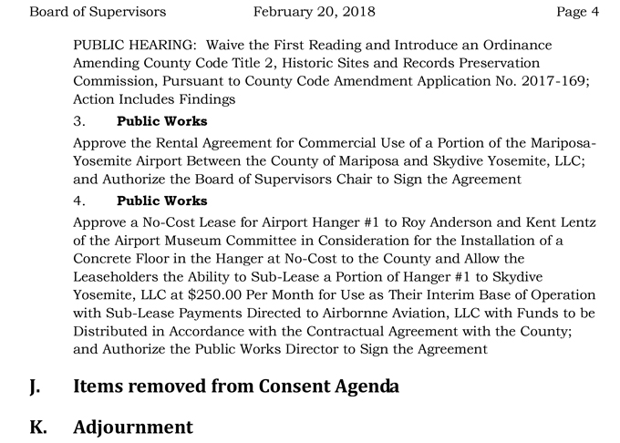 2018 02 20 mariposa county Board of Supervisors Public Agenda february 20 2018 4