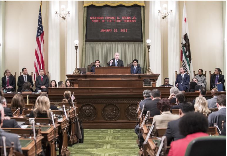 Governor Brown 2018 State of the State address Photo Credit Joe McHugh CHP