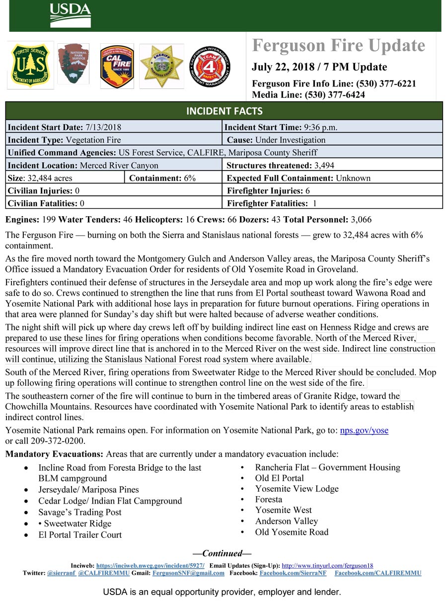 FERGUSON FIRE UPDATE 7 22 1