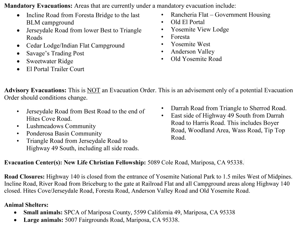 FERGUSON FIRE UPDATE 7 24 18 2