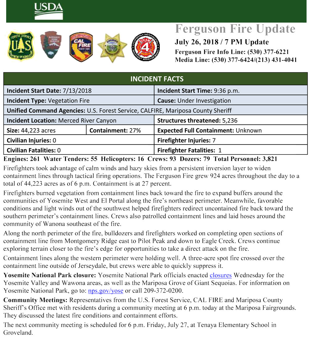 FERGUSON FIRE UPDATE 7 26 1