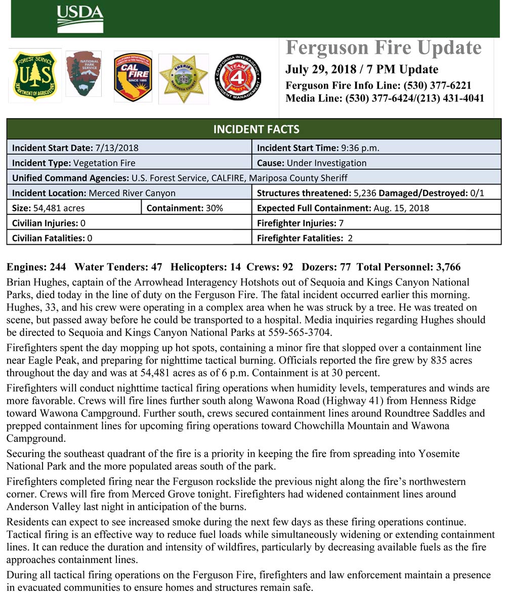 FERGUSON FIRE UPDATE 7 29 1