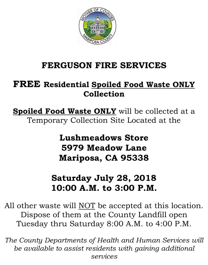 satFerguson FIre Food Waste flier Saturday07