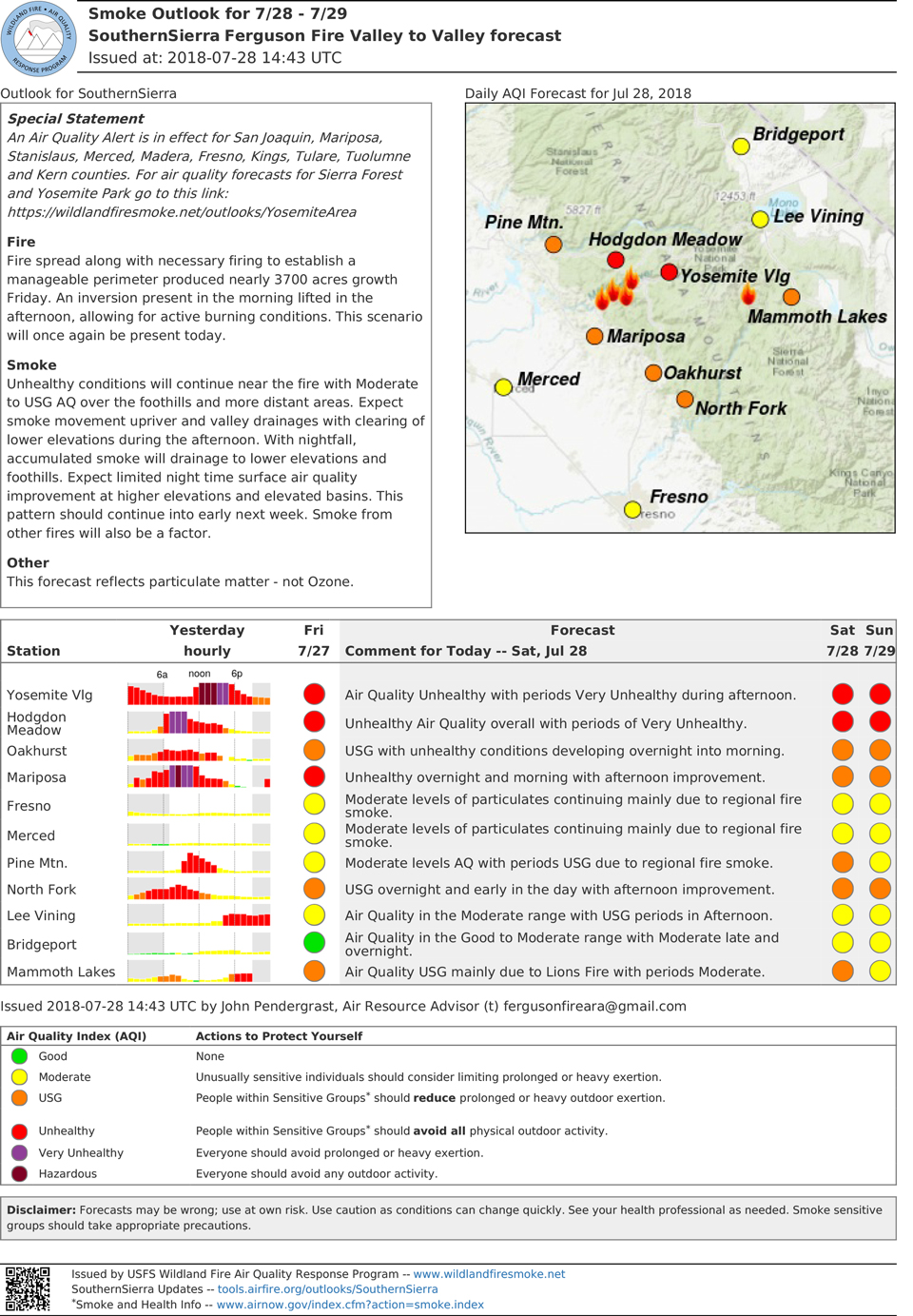 smoke2018 07 28 SouthernSierra Outlook