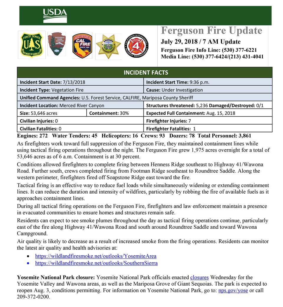 sunFERGUSON FIRE UPDATE 1