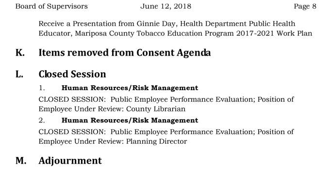 2018 06 12 mariposa countyBoard of Supervisors Public Agenda 2197 june 12 2018 8