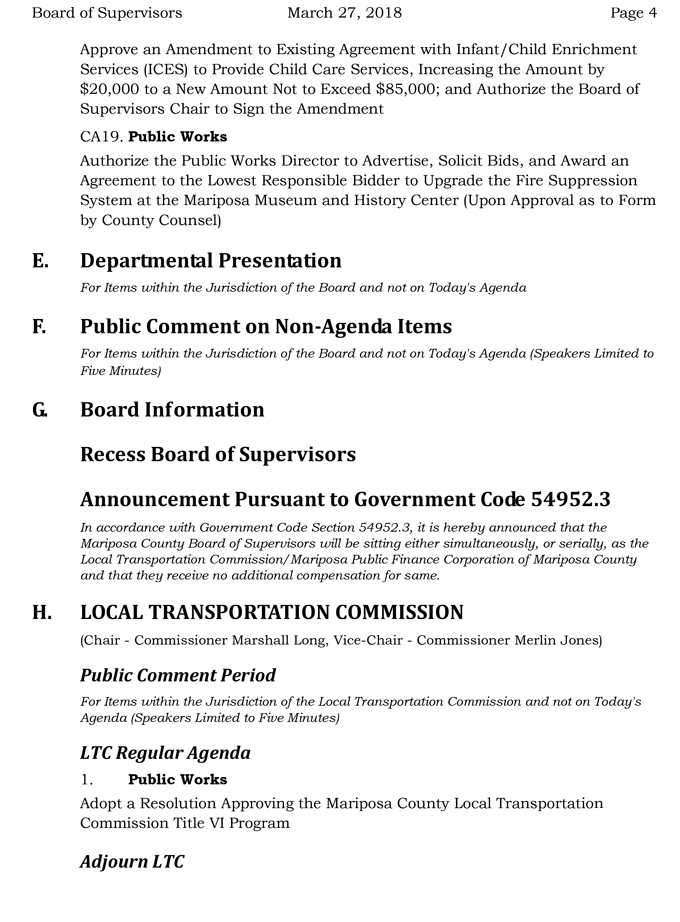 2018 03 27 mariposa county Board of Supervisors Public Agenda march 27 2018 4