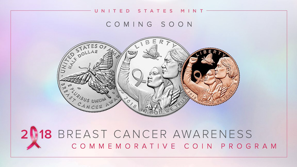 us mint 2018 breast cancer Awareness Commemorative Coin