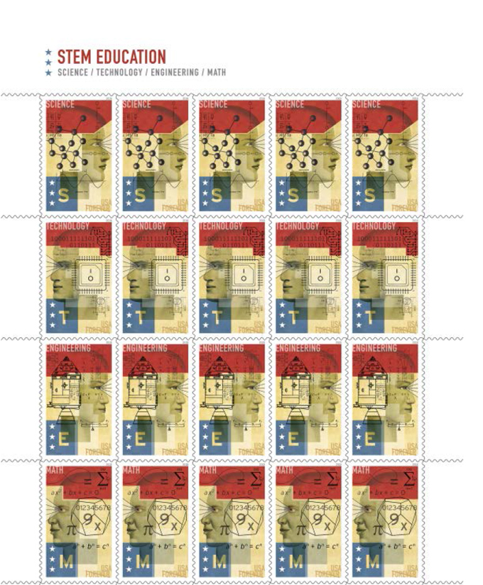 usps stem education forever stamps