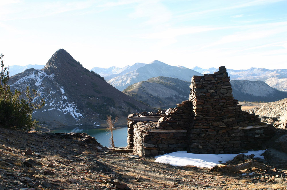 Tony Krizan Stone Cabin at Great Sierra Mines Gaylor Lake