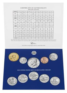 us mint uncirculated coin set 2018