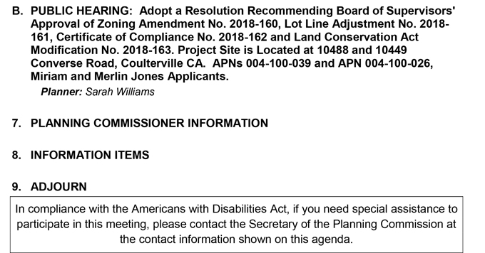 2018 10 19 mariposa county Planning Commission Agenda october 19 2018 2