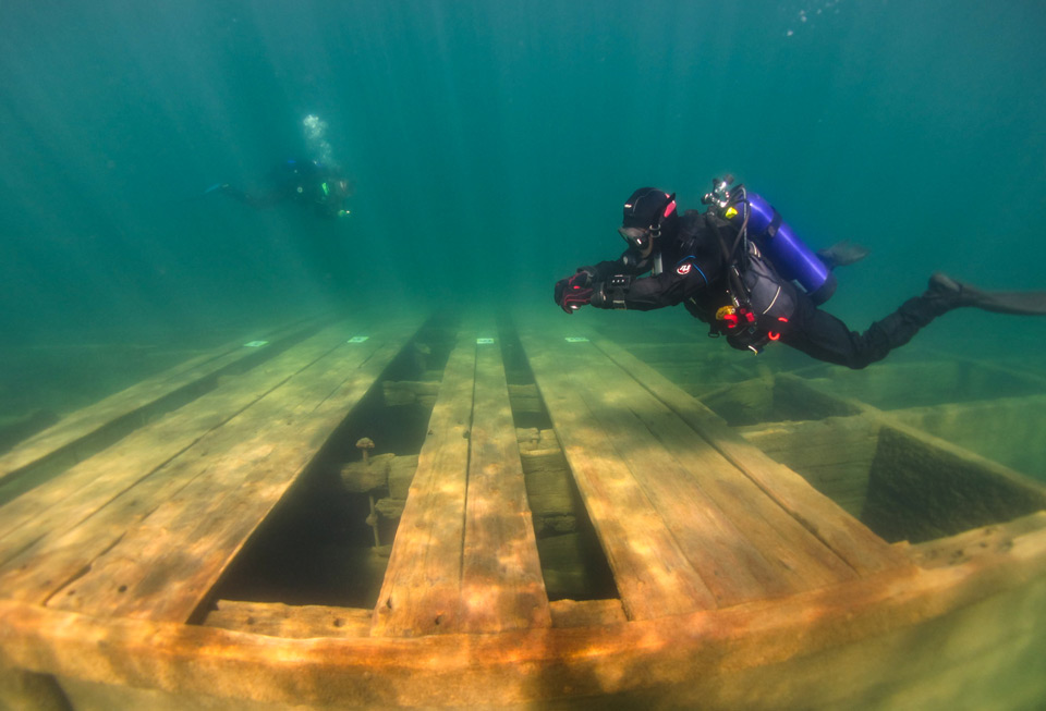 Diver in Emerald Bay