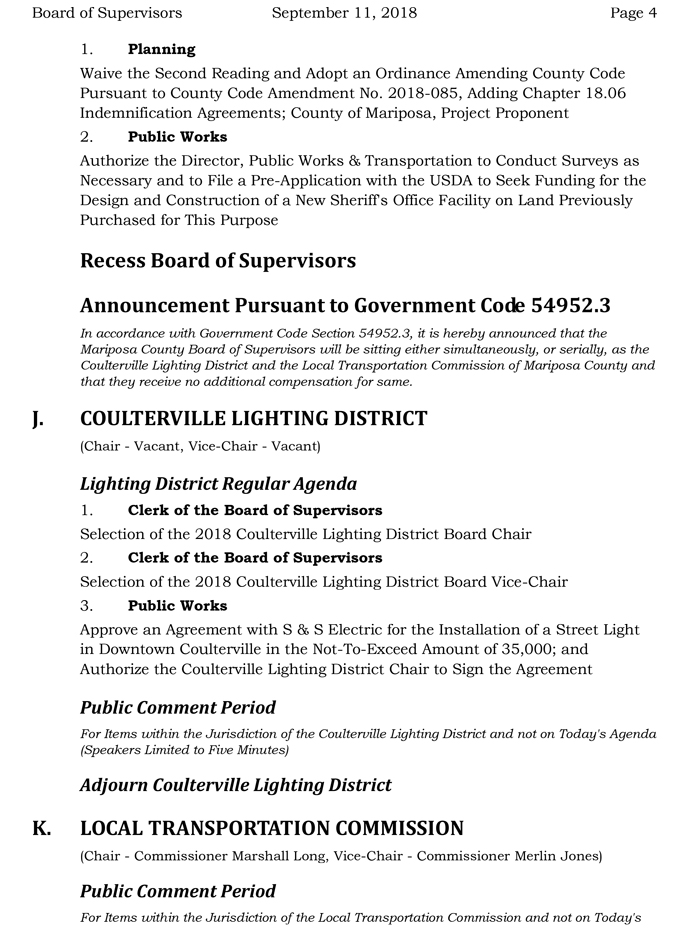 2018 09 11mariposa county Board of Supervisors Agenda september 11 2018 4