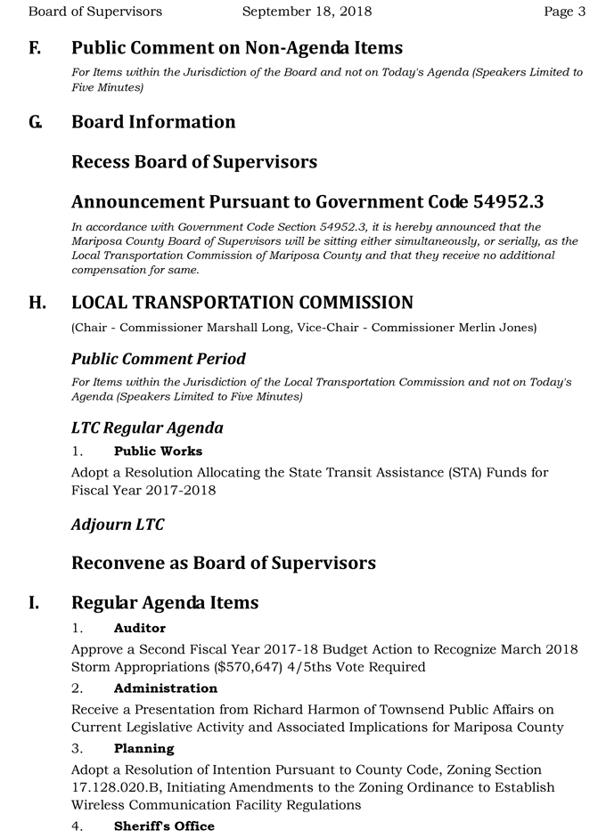 2018 09 18 mariposa county Board of Supervisors Agenda september 18 2018 3