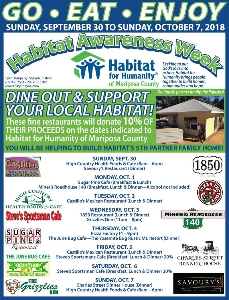 2018 Habitat Dining Out