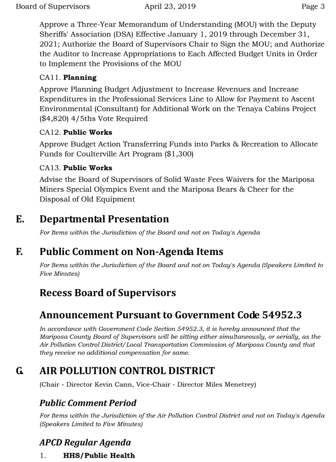 2019 04 23 Board of Supervisors Public Agenda 2380 3