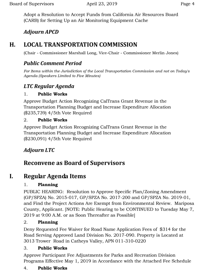 2019 04 23 Board of Supervisors Public Agenda 2380 4