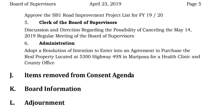 2019 04 23 Board of Supervisors Public Agenda 2380 5