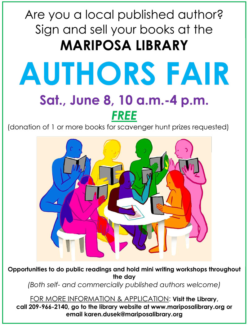 7 8 19 Mariposa Library Authors Fair