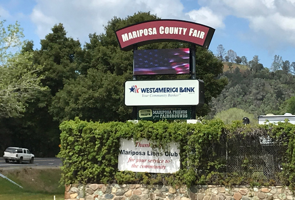 New StateoftheArt Marquee Installed at the Mariposa County Fairgrounds