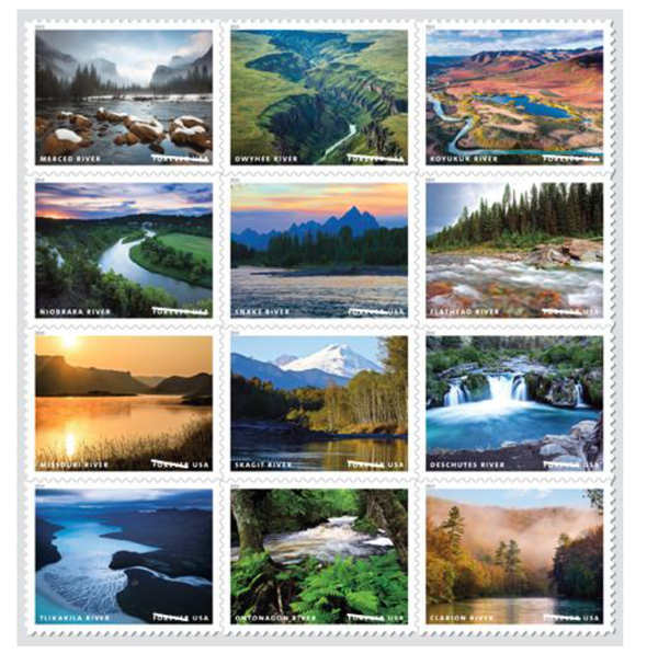 usps 0419 new stamps spotlight the natural beauty of americas rivers 1