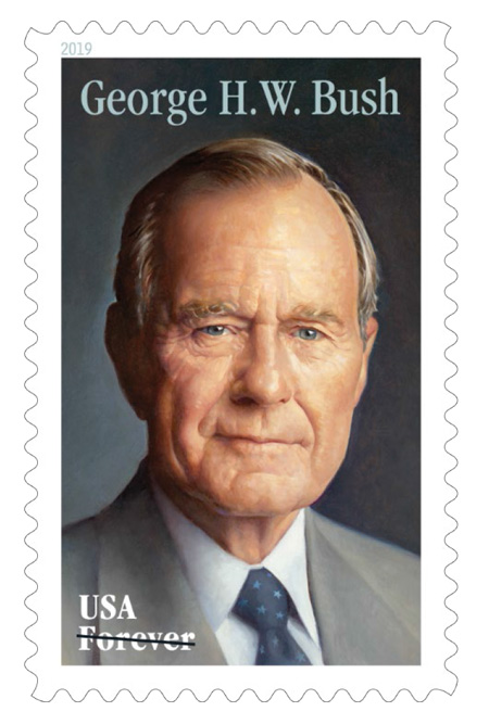 usps reveals forever stamp honoring former president george hw bush 1