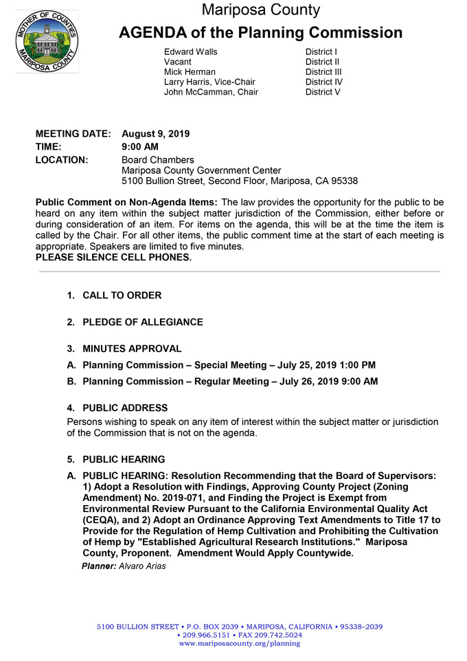 2019 08 09 Planning Commission 1