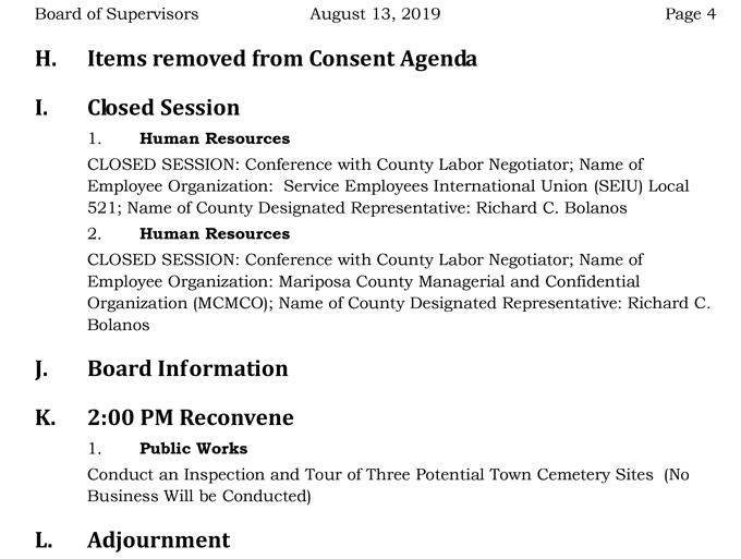 2019 08 13 mariposa Board of Supervisors agenda 4