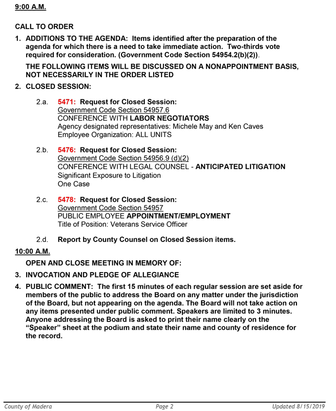 2019 08 20 BOS Public Agenda 2