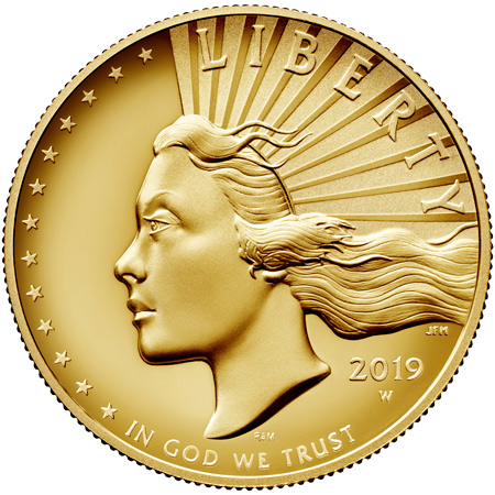 us mint 2019 american liberty 24k gold coin obverse.1