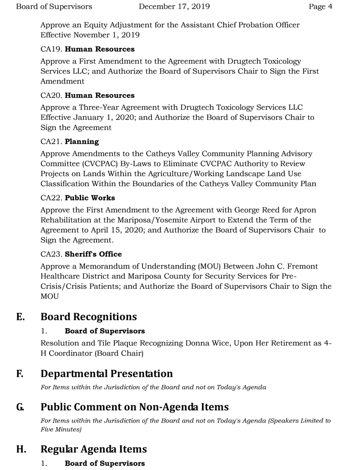 2019 12 17 Board of Supervisors agenda 4