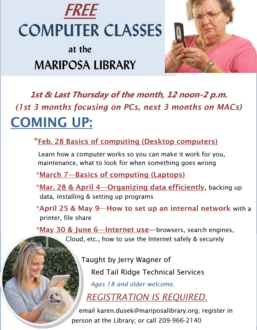 Mariposa Library Comp Classes