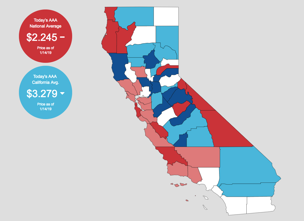 California Gas Prices Fall But Still Are Highest In Nation 3 32 Down 0 05 Week Over Week