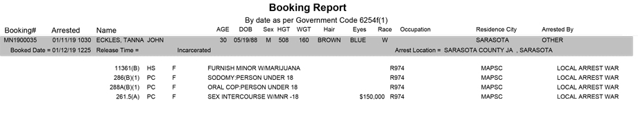 mariposa county booking report for january 12 2019