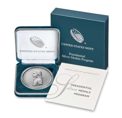 us mint thomas jefferson presidential silver medal