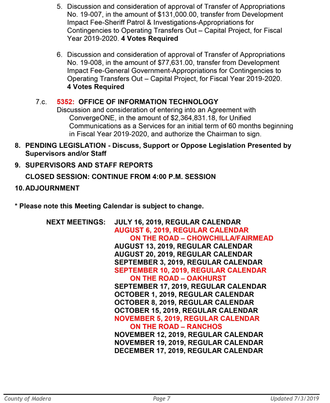 2019 07 09 BOS Public Agenda 2587 7